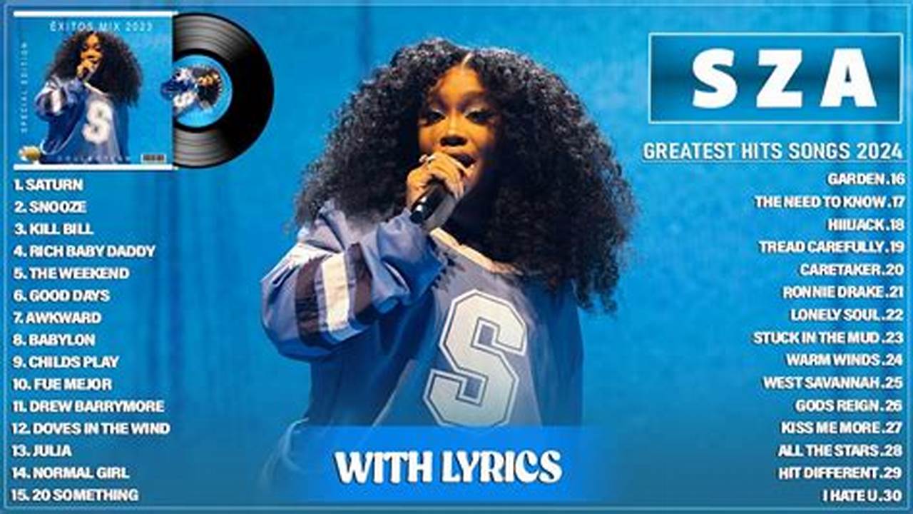 Sza Concert Playlist 2024