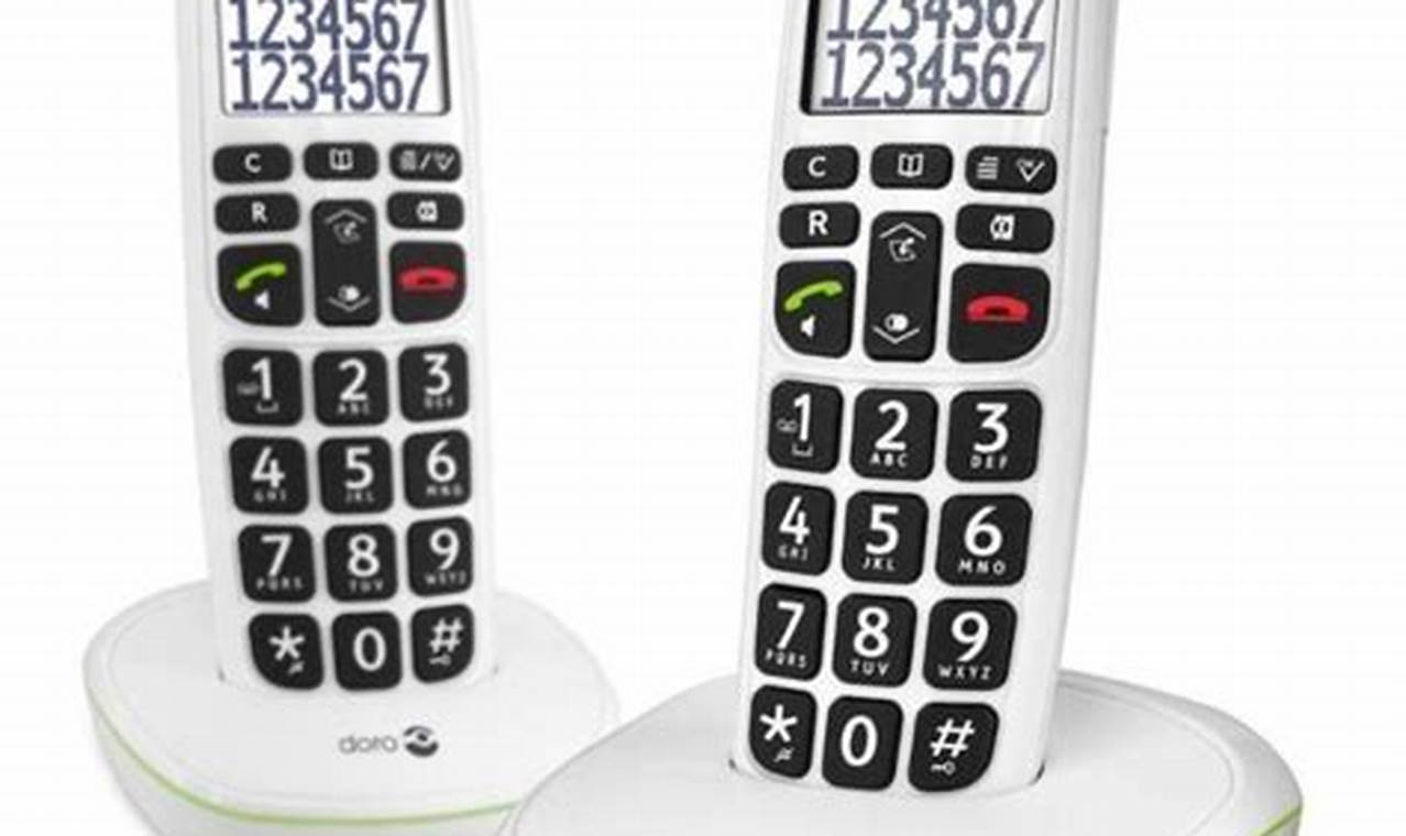 Téléphone Sans Fil Doro Phoneeasy 110 Duo Blanc