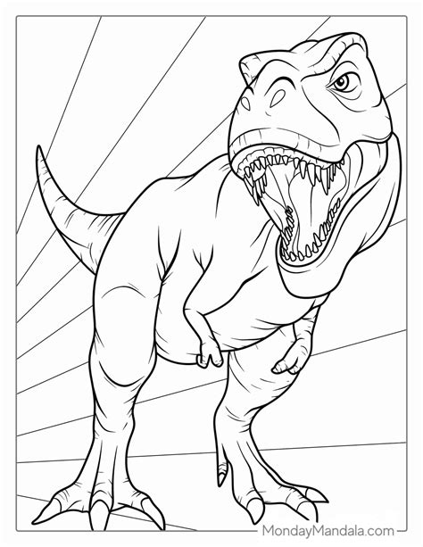 T Rex Color Pages