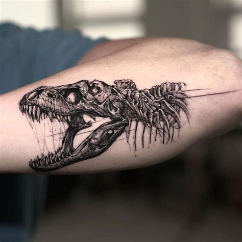 T Rex Skull Tattoo