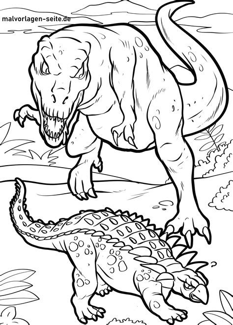 T Rex Zum Ausmalen