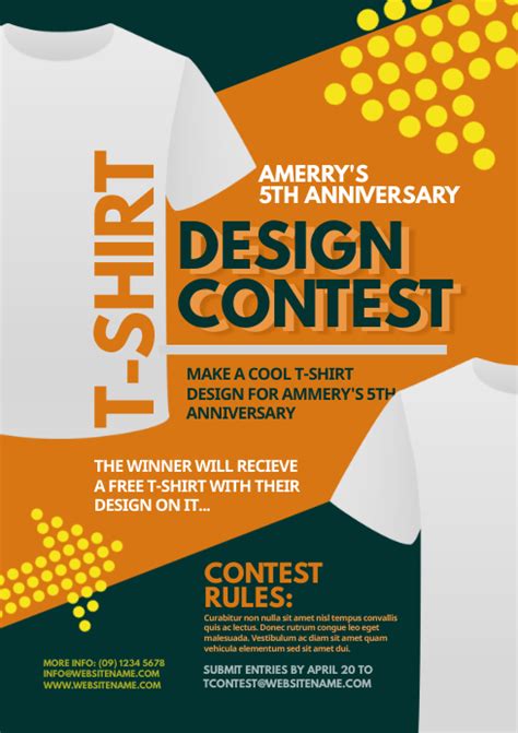 T Shirt Design Contest Template