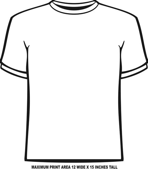 T Shirt Template Printable Pdf