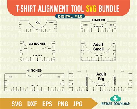 Download T-Shirt Alignment Guide for Cricut Machine