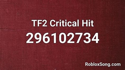 TF2 Critical Hit Sound Roblox ID