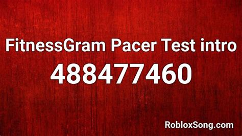 THE FITNESSGRAM PACER TEST Roblox ID