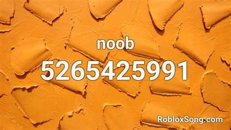 THE NOOB SONG!!!!!!! Roblox ID - Roblox music codes