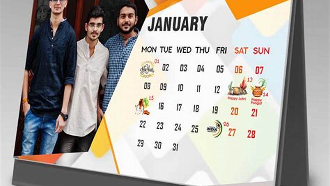 Table Calendar 2024 Customized