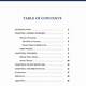 Table Of Contents Apa Template