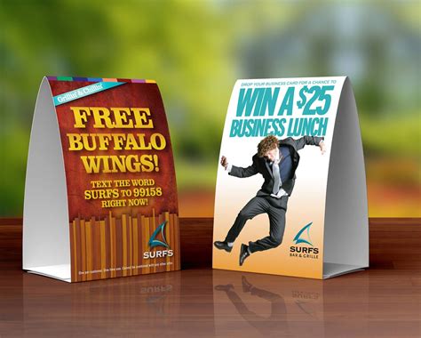 Get Noticed with High-Quality Table Tent Printing Services