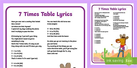 Table: Decoding the Lyrics