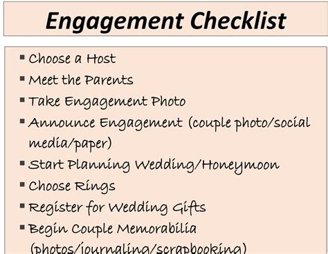 Table: Waterfall Engagement Photo Checklist