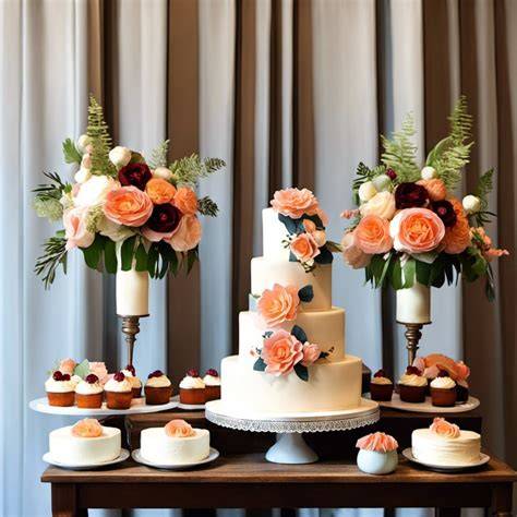 Table Breakdown: Flower Cake Arrangement Options