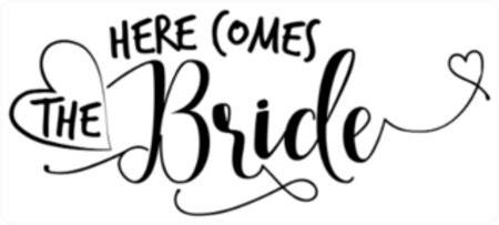 Table Breakdown: Here Comes The Bride Clipart Images