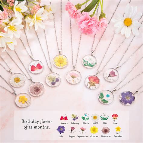 Table Breakdown: July Flower Necklace Options