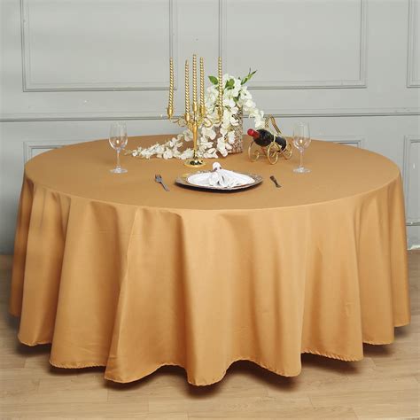 120" Black Seamless Premium Polyester Round Tablecloth in 2020 Black lace table, Round