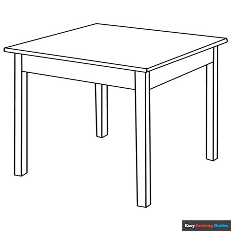Table Coloring Page