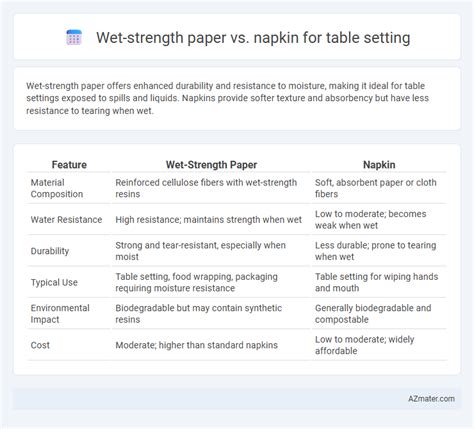 Table Comparison: Napkin Materials