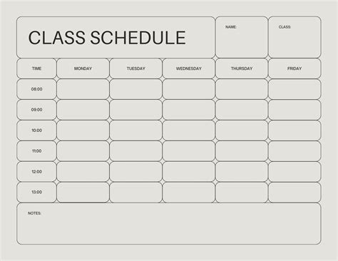 Table For Class Calendar Website Vector Free