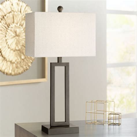 Table Lamps with Rectangular Shades