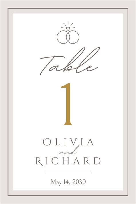 Eucalyptus Table Number Cards Wedding table numbers printable