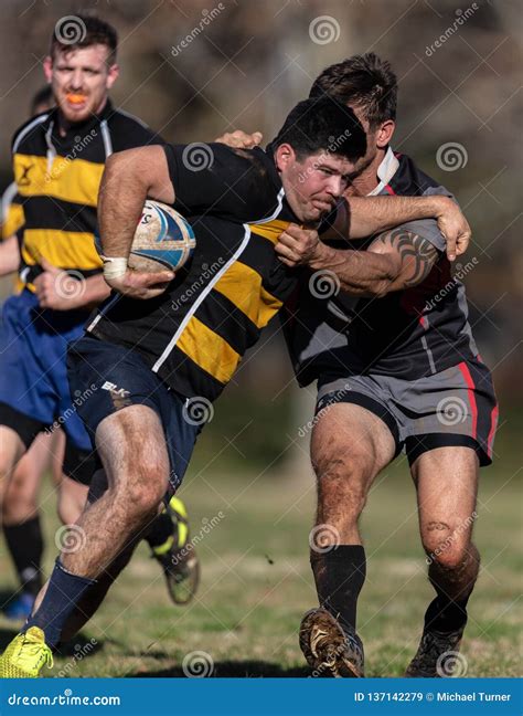 Tackle Attempt editorial stock image. Image of football 125097399