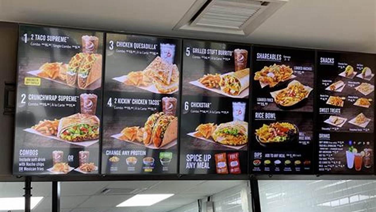 Taco Bell Menu 2024 Menu Pdf Download