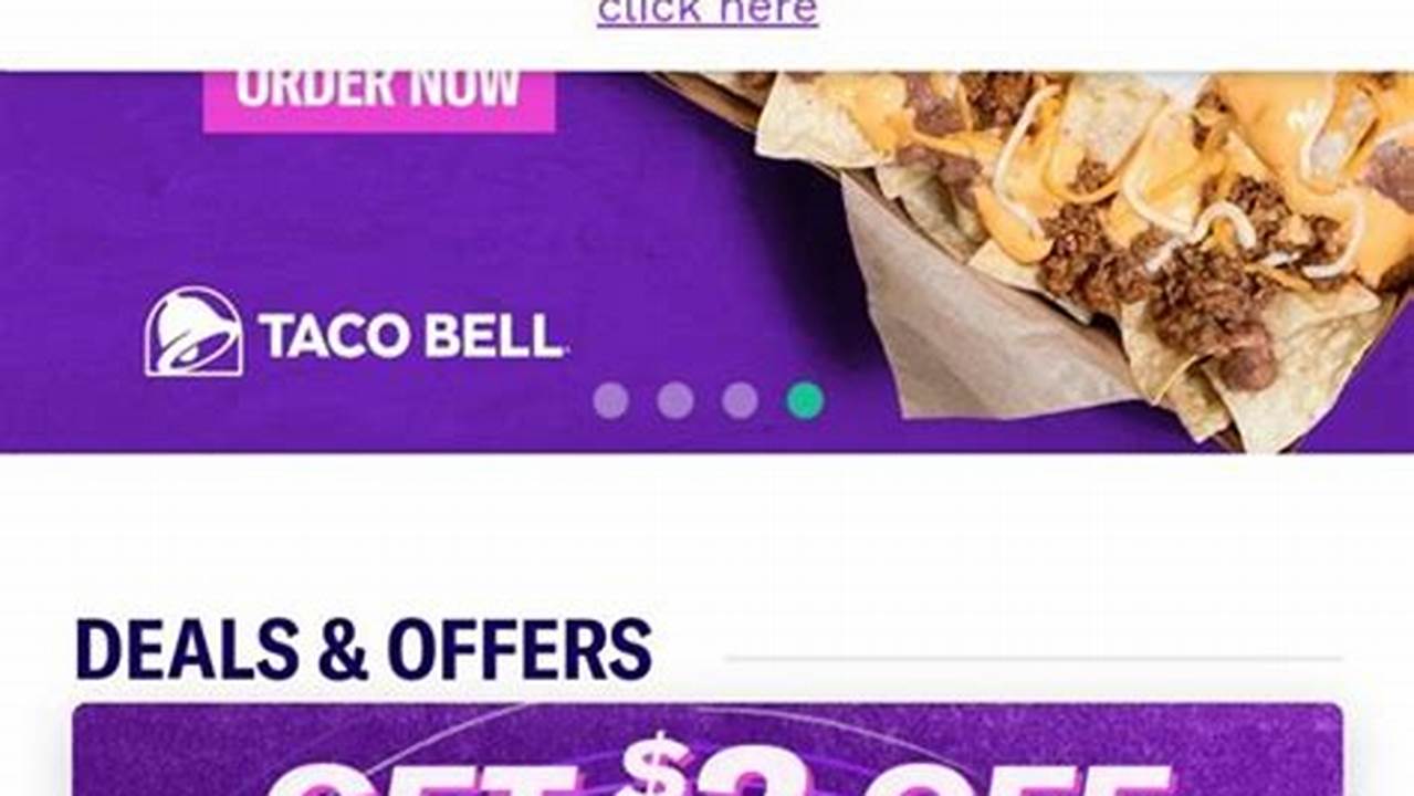 Taco Bell Promo Code April 2024