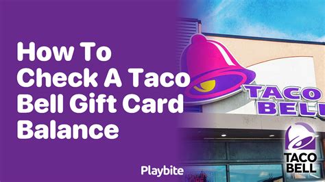 Taco Bell Gift Card - Reload, Check Balance & Redeem