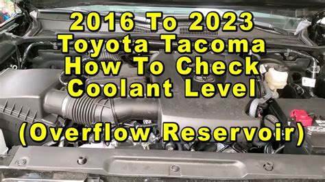 Tacoma Cooling System Maintenance