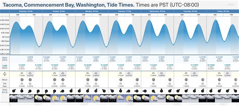 Tacoma Narrows Tide Chart