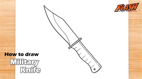 Tactical Knife Drawing
