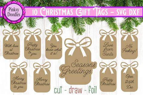 Download Tag Clipart Bundle Silhouette DXF Files