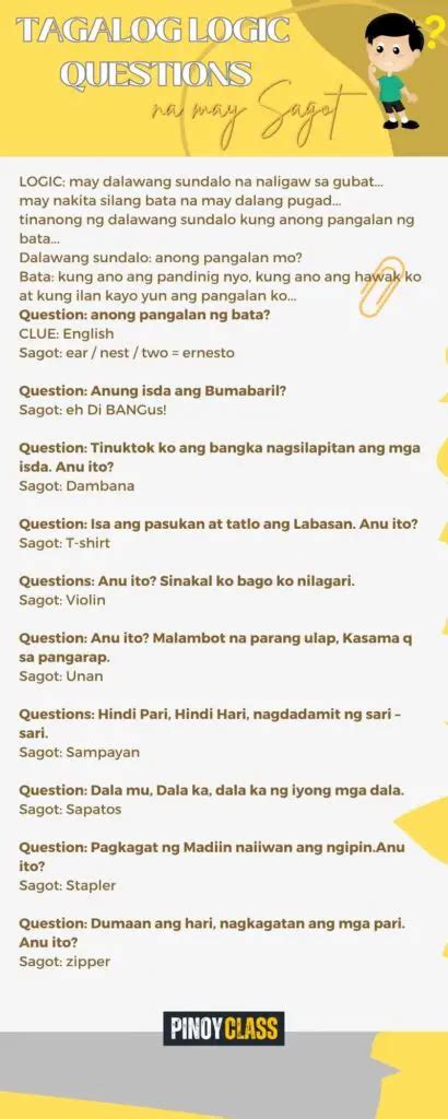 Tagalog Logic Questions Test