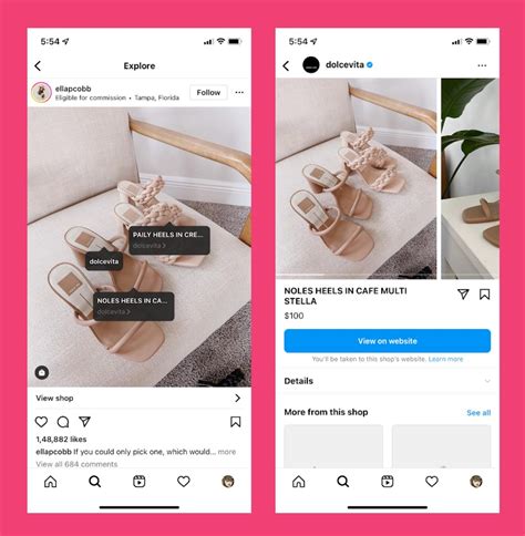 Demonstrasi cara menandai produk pada berbagai jenis konten Instagram