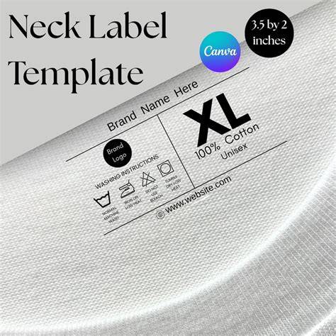 Tagless Neck Label Template