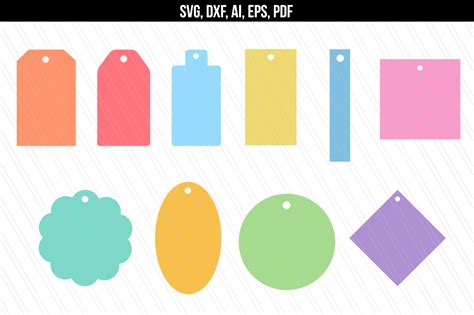 Download Tags Cutting Files Bundle DXF Files