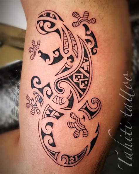 Tahitian style tattoo Polinezya dövmeleri, Dövme
