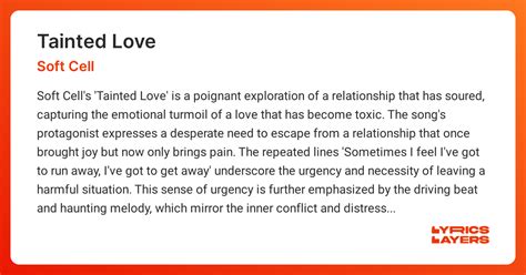 Tainted Love Traduction