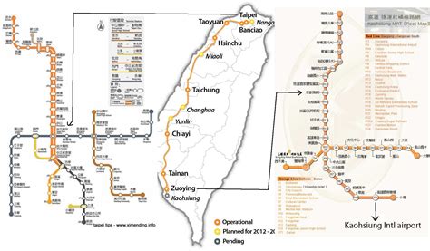 Map of Taiwan (Map Taiwan High Speed Rail) online