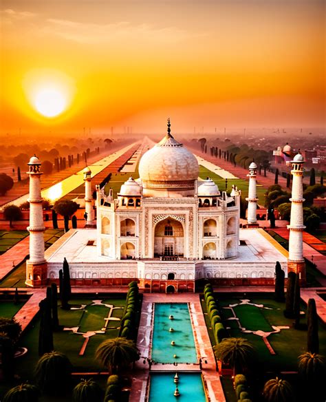 Taj Mahal Golden Hour