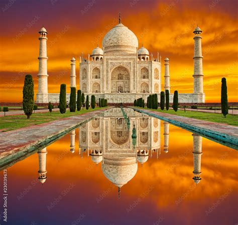 Taj Mahal sunset
