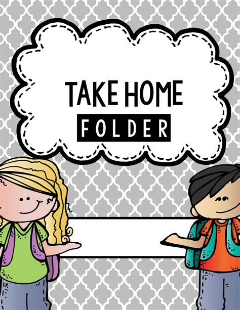 Take Home Folder Cover Template Free