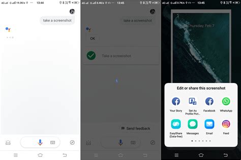 Take screenshot using Google Assistant on Android Phone