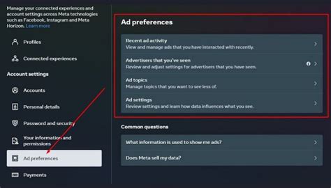 Taking Control: Adjusting Your Facebook Ad Preferences
