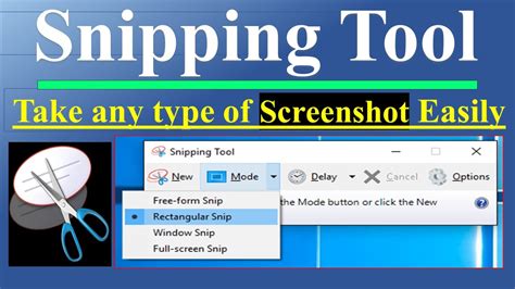 Taking Screenshots With the Snipping Tool App