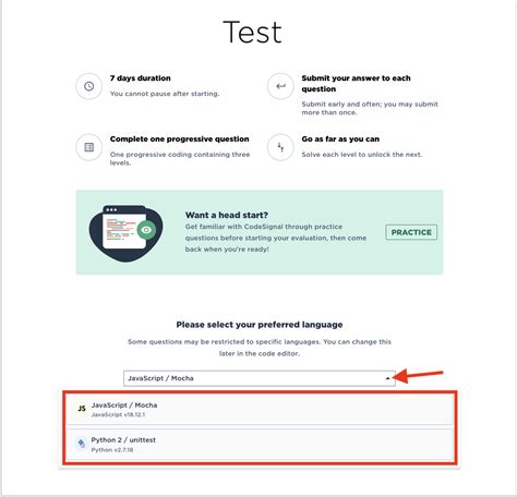 Taking an assessment on CodeSignal – CodeSignal Knowledge Base