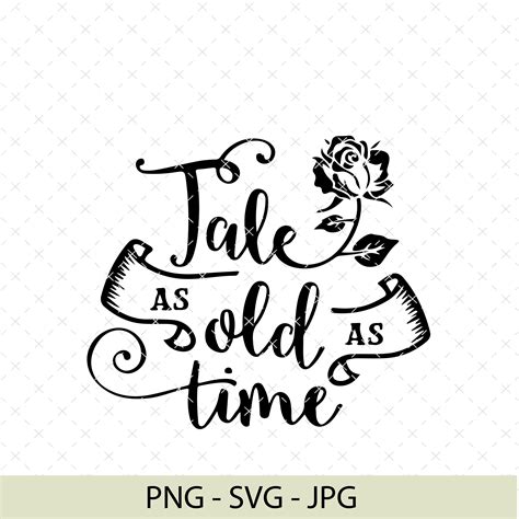 Unleash Your Creative Beast with Tale As Old As Time SVG: Crafting a Timeless Beastly Design