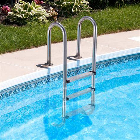 Summer Waves 36" SureStep 3 Step Outdoor Above Ground Pool Ladder (For