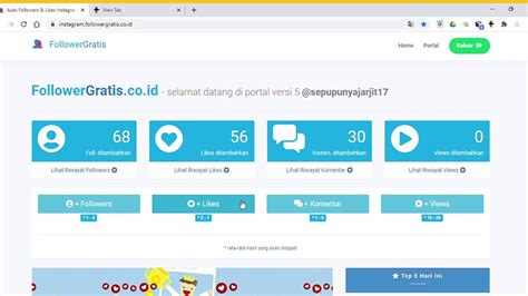 Tambah 10000 Follower Gratis